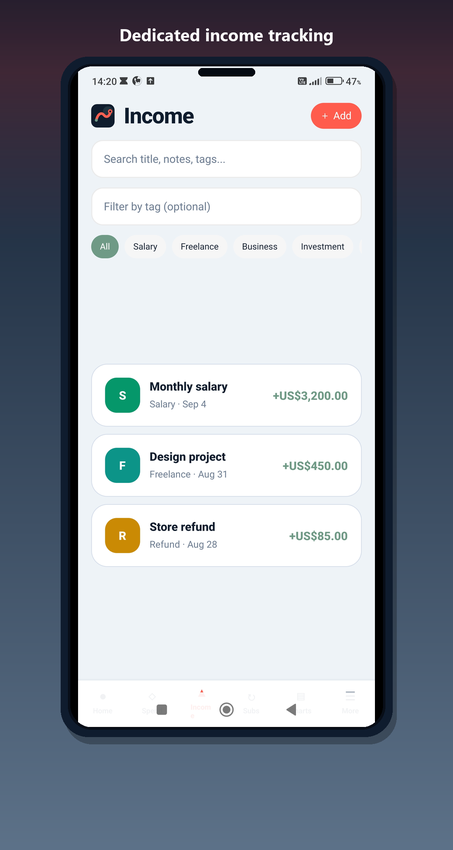 Spendpath - React Native Expo Expense & Subscription Tracker