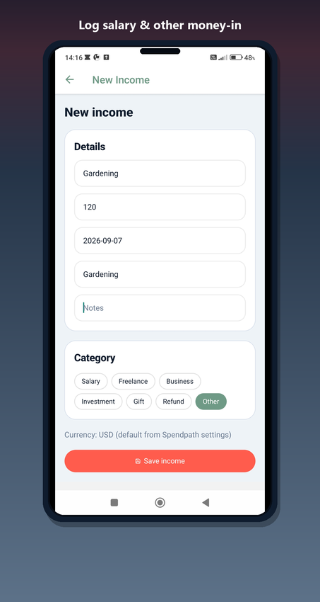 Spendpath - React Native Expo Expense & Subscription Tracker